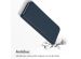 Accezz Étui de téléphone Slim Folio en cuir de qualité supérieure iPhone 13 Pro - Bleu foncé