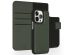 Accezz Étui de téléphone portefeuille en cuir de qualité supérieure 2 en 1 iPhone 13 Pro - Vert