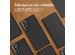 Accezz Étui de téléphone Slim Folio en cuir de qualité supérieure Samsung Galaxy S21 - Noir