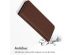 Accezz Étui de téléphone Slim Folio en cuir de qualité supérieure Samsung Galaxy S21 - Brun