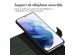 Accezz Étui de téléphone portefeuille en cuir de qualité supérieure 2 en 1 Samsung Galaxy S21 - Vert