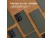 Accezz Étui de téléphone Slim Folio en cuir de qualité supérieure Samsung Galaxy S21 Ultra - Vert