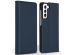 Accezz Étui de téléphone Slim Folio en cuir de qualité supérieure Samsung Galaxy S21 FE - Bleu foncé