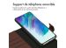 Accezz Étui de téléphone portefeuille en cuir de qualité supérieure 2 en 1 Samsung Galaxy S21 FE - Brun