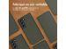 Accezz Étui de téléphone Slim Folio en cuir de qualité supérieure Samsung Galaxy S22 - Vert