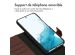 Accezz Étui de téléphone portefeuille en cuir de qualité supérieure 2 en 1 Samsung Galaxy S22 - Brun