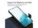 Accezz Étui de téléphone portefeuille en cuir de qualité supérieure 2 en 1 Samsung Galaxy S22 Plus - Bleu foncé