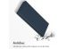 Accezz Étui de téléphone Slim Folio en cuir de qualité supérieure Samsung Galaxy S22 Ultra - Bleu foncé