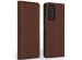 Accezz Étui de téléphone Slim Folio en cuir de qualité supérieure Samsung Galaxy A53 - Brun