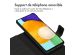 Accezz Étui de téléphone portefeuille en cuir de qualité supérieure 2 en 1 Samsung Galaxy A52(s) (5G/4G) - Noir