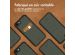 Accezz ﻿Coque en cuir de qualité supérieure avec fentes pour cartes iPhone SE (2022 / 2020) / 8 / 7 / 6(s) - Vert