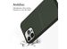 Accezz ﻿Coque en cuir de qualité supérieure avec fentes pour cartes iPhone 13 Pro Max - Vert