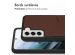 Accezz ﻿Coque en cuir de qualité supérieure avec fentes pour cartes Samsung Galaxy S21 - Brun