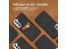 Accezz ﻿Coque en cuir de qualité supérieure avec fentes pour cartes Samsung Galaxy S22 Plus - Noir