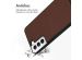 Accezz ﻿Coque en cuir de qualité supérieure avec fentes pour cartes Samsung Galaxy S22 Plus - Brun