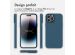 Accezz Leather Backcover avec MagSafe iPhone 14 Pro - Bleu foncé