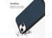 Accezz ﻿Coque en cuir de qualité supérieure avec fentes pour cartes iPhone 14 - Bleu foncé