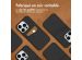 Accezz ﻿Coque en cuir de qualité supérieure avec fentes pour cartes iPhone 14 Pro - Noir
