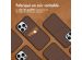 Accezz ﻿Coque en cuir de qualité supérieure avec fentes pour cartes iPhone 14 Pro Max - Brun