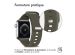 iMoshion Bracelet en silicone Apple Watch Series 1-9 / SE - 38/40/41mm - Olive Green