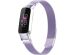 iMoshion Bracelet magnétique milanais Fitbit Luxe - Taille M - Violet