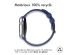 iMoshion ﻿Boucle de bracelet de sport en silicone Apple Watch Series 1-9 / SE - 38/40/41mm - Bleu foncé / Blanc