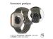 iMoshion ﻿Boucle de bracelet de sport en silicone Apple Watch Series 1-9 / SE / Ultra (2) - 42/44/45/49 mm - Vert / Noir