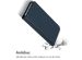 Accezz Étui de téléphone Slim Folio en cuir de qualité supérieure iPhone 14 - Bleu foncé