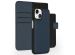 Accezz Étui de téléphone portefeuille en cuir de qualité supérieure 2 en 1 iPhone 14 - Vert foncé