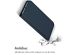 Accezz Étui de téléphone Slim Folio en cuir de qualité supérieure iPhone 14 Pro - Bleu foncé