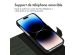 Accezz Étui de téléphone portefeuille en cuir de qualité supérieure 2 en 1 iPhone 14 Pro - Vert