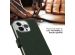 Selencia Étui de téléphone portefeuille en cuir véritable iPhone 14 Pro - Vert