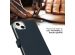 Selencia Étui de téléphone portefeuille en cuir véritable iPhone 14 Plus - Bleu