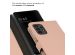 Selencia Étui de téléphone portefeuille en cuir véritable Samsung Galaxy A13 (4G) - Dusty Pink