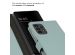 Selencia Étui de téléphone portefeuille en cuir véritable Samsung Galaxy A13 (4G) - Air Blue