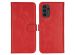 Selencia Étui de téléphone portefeuille en cuir véritable Samsung Galaxy A13 (4G) - Rouge