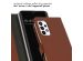 Selencia Étui de téléphone portefeuille en cuir véritable Samsung Galaxy A23 (5G) - Brun clair