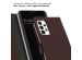 Selencia Étui de téléphone portefeuille en cuir véritable Samsung Galaxy A23 (5G) - Brun