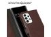 Selencia Étui de téléphone portefeuille en cuir véritable Samsung Galaxy A53 - Brun