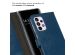 Selencia Étui de téléphone portefeuille en cuir véritable Samsung Galaxy A33 - Bleu