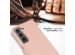 Selencia Étui de téléphone portefeuille en cuir véritable Samsung Galaxy S22 - Dusty Pink