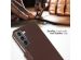 Selencia Étui de téléphone portefeuille en cuir véritable Samsung Galaxy S22 - Brun