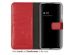Selencia Étui de téléphone portefeuille en cuir véritable Samsung Galaxy S22 - Rouge