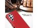Selencia Étui de téléphone portefeuille en cuir véritable Samsung Galaxy S22 Ultra - Rouge