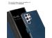 Selencia Étui de téléphone portefeuille en cuir véritable Samsung Galaxy S22 Ultra - Bleu