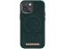 Njorð Collections Coque Salmon Leather MagSafe iPhone 13 Mini - Dark Green