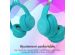 iMoshion Casque pour enfants Bluetooth LED oreilles de chat - Casque sans fil + Câble AUX - Bleu clair