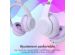 iMoshion Casque pour enfants Bluetooth LED oreilles de chat - Casque sans fil + Câble AUX - Violet clair