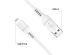 iMoshion ﻿Câble Lightning vers USB - Non MFi - Textile tressé - 1 mètre - Blanc
