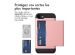 iMoshion Coque arrière avec porte-cartes iPhone SE (2022 / 2020) / 8 / 7 - Rose Dorée